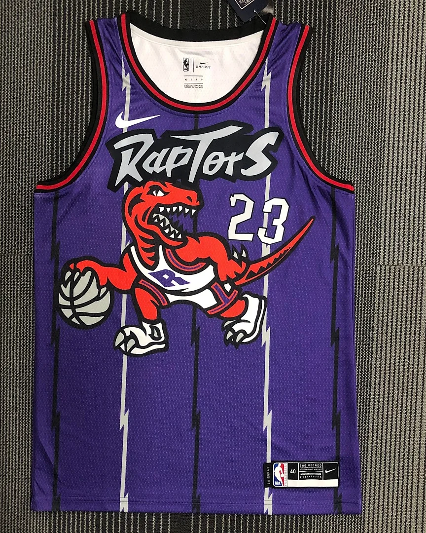 Camisola NBA Toronto Raptors Fred VanVleet #23 Retro Roxa