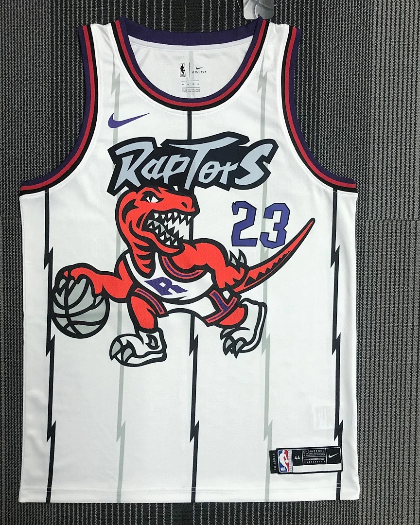 Camisola NBA Toronto Raptors Fred VanVleet #23 Retro Branca