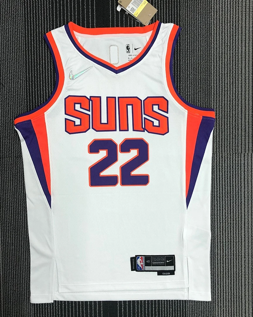 Camisola NBA Phoenix Suns Deandre Ayton #22 75.º Aniversário Branca