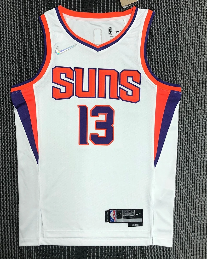 Camisola NBA Phoenix Suns Steve Nash #13 75.º Aniversário Branca