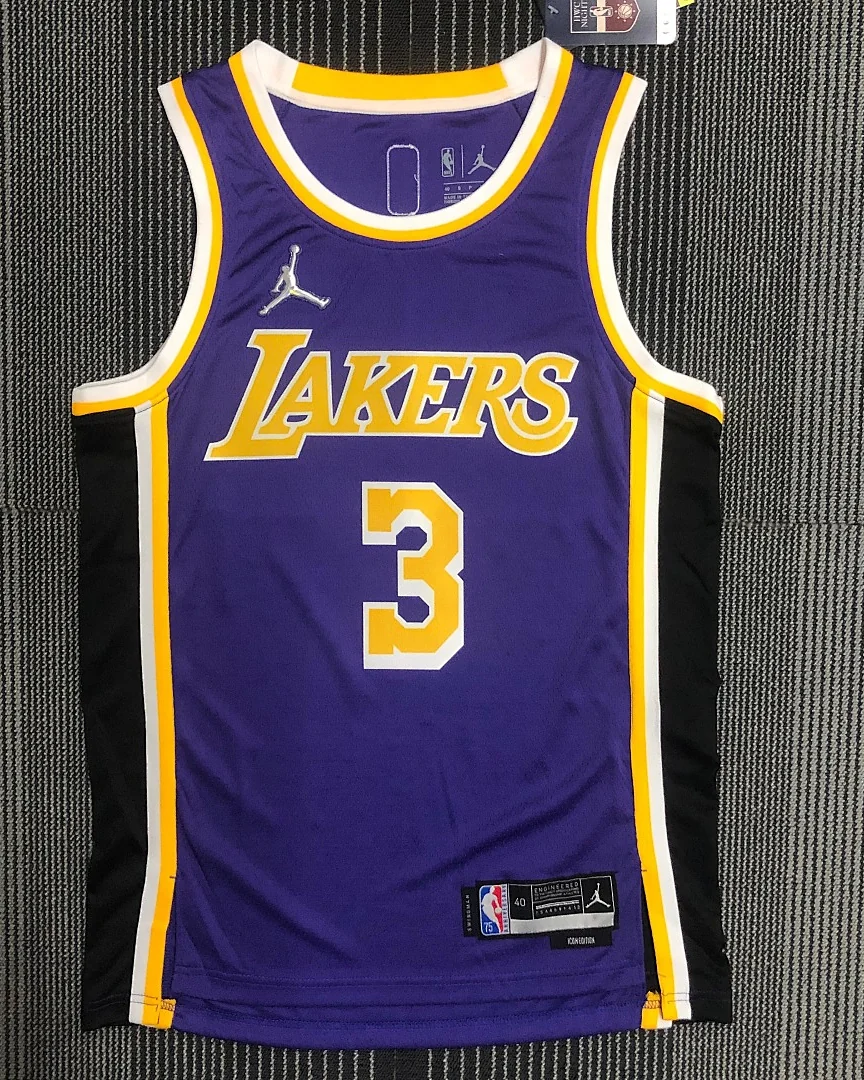 Camisola NBA Los Angeles Lakers Anthony Davis #3 75.º Aniversário