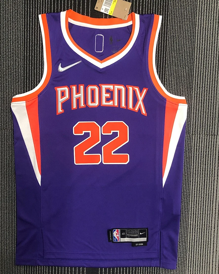 Camisola NBA Phoenix Suns Deandre Ayton #22 75.º Aniversário Roxa