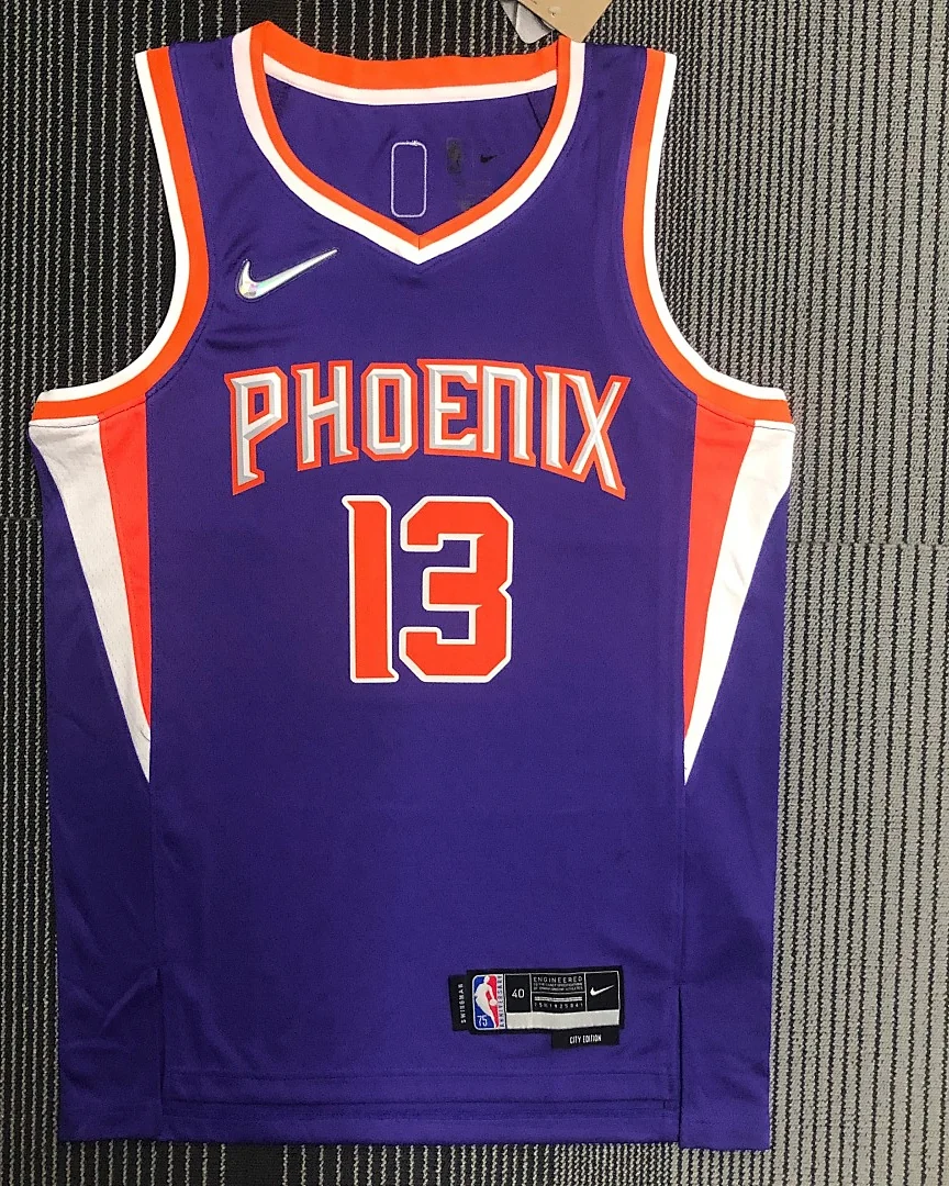 Camisola NBA Phoenix Suns Steve Nash #13 75.º Aniversário Roxa