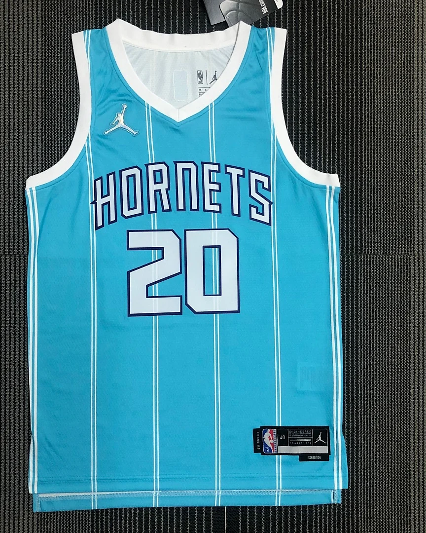 Camisola NBA Charlotte Hornets Gordon Hayward #20 75.º Aniversário Azul