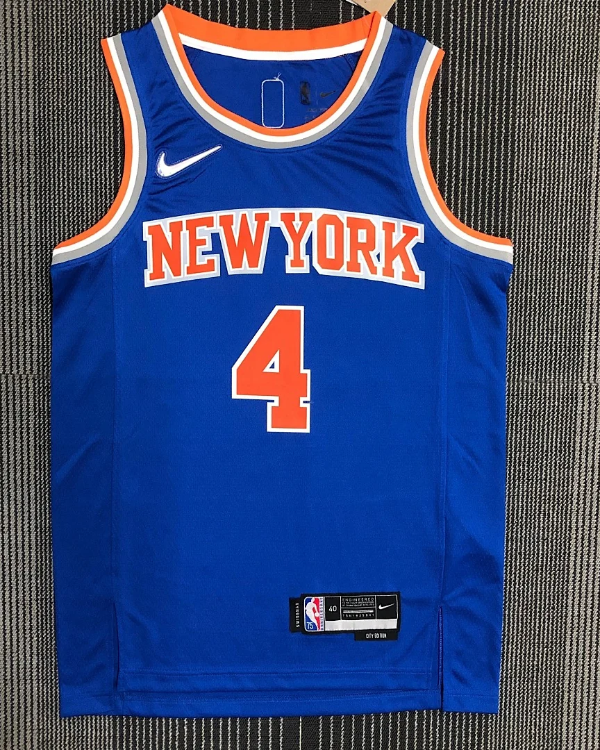 Camisola NBA New York Knicks Derrick Rose #4 75.º Aniversário Azul