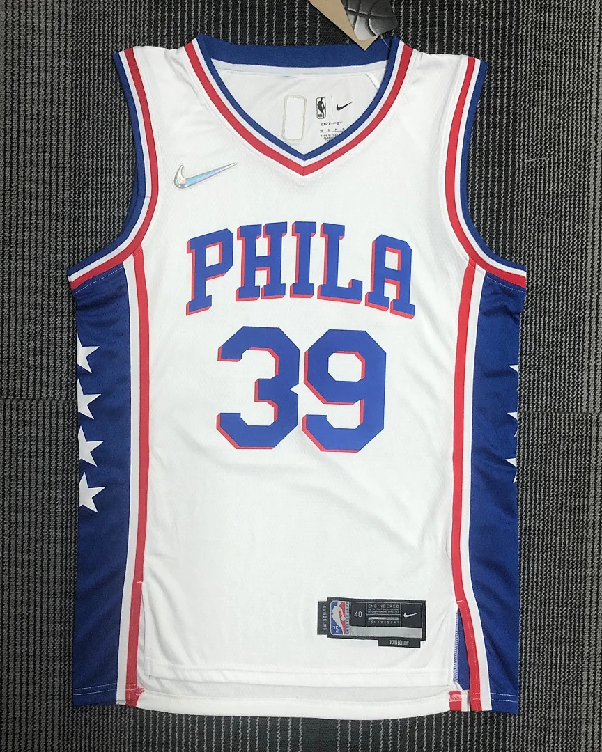 Camisola NBA Philadelphia 76ers Dwight Howard #39 75.º Aniversário Branca