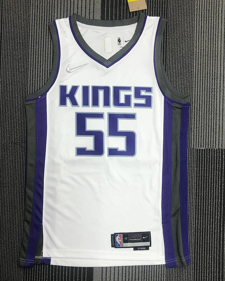 Camisola NBA Sacramento Kings Jason Williams #55 75.º Aniversário Branca