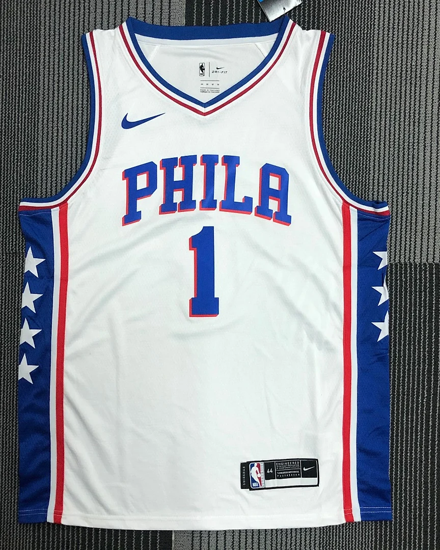 Camisola NBA Philadelphia 76ers James Harden #1 Branca