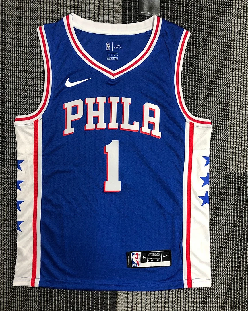 Camisola NBA Philadelphia 76ers James Harden #1 Azul