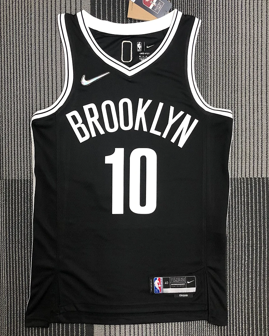Camisola NBA Brooklyn Nets Ben Simmons #10 75.º Aniversário Preta