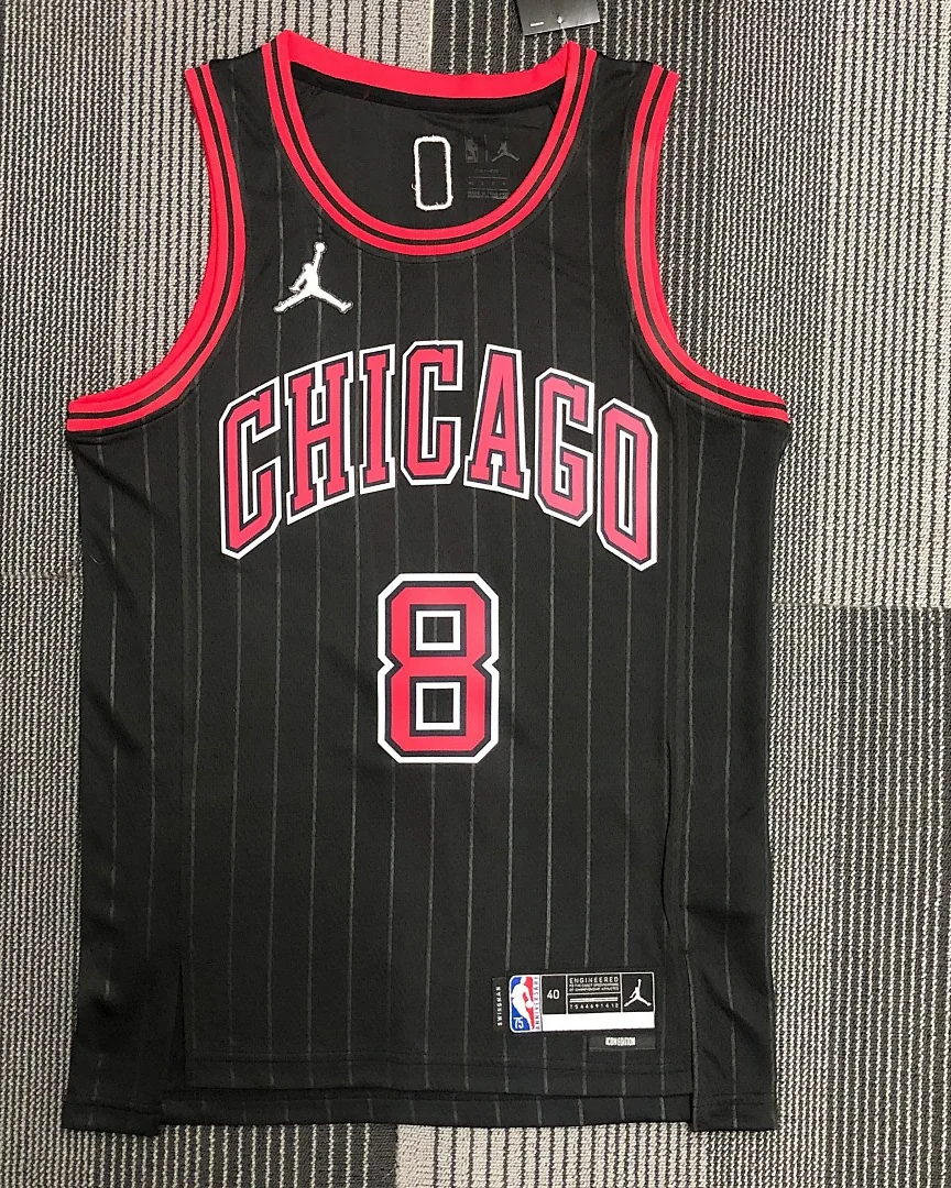 Camisola NBA Chicago Bulls Zach LaVine #8 75.º Aniversário