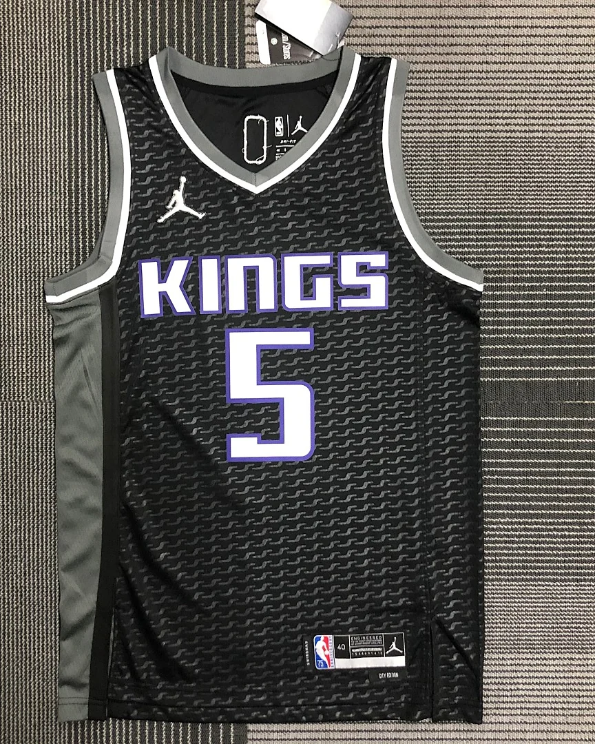 Camisola NBA Sacramento Kings De'Aaron Fox #5 Jordan