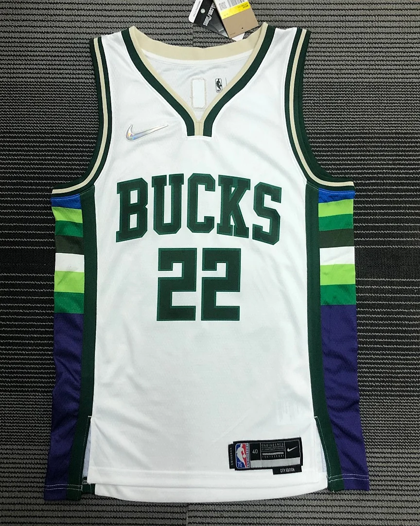 Camisola NBA Milwaukee Bucks Khris Middleton #22 Edição Especial 2022