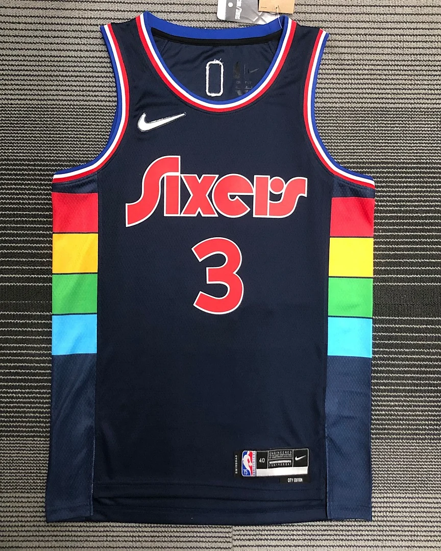 Camisola NBA Philadelphia 76ers Allen Iverson #3 Edição Especial 2022