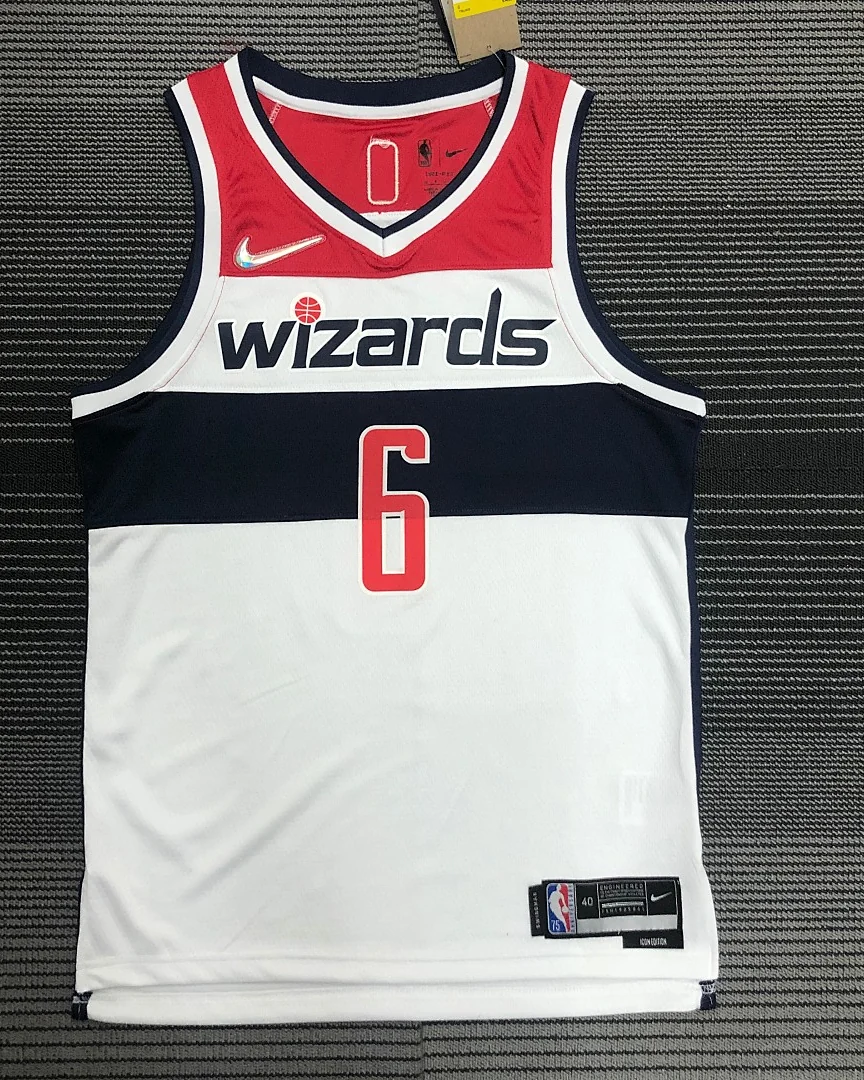 Camisola NBA Washington Wizards Montrezl Harrell #6 75.º Aniversário Branca