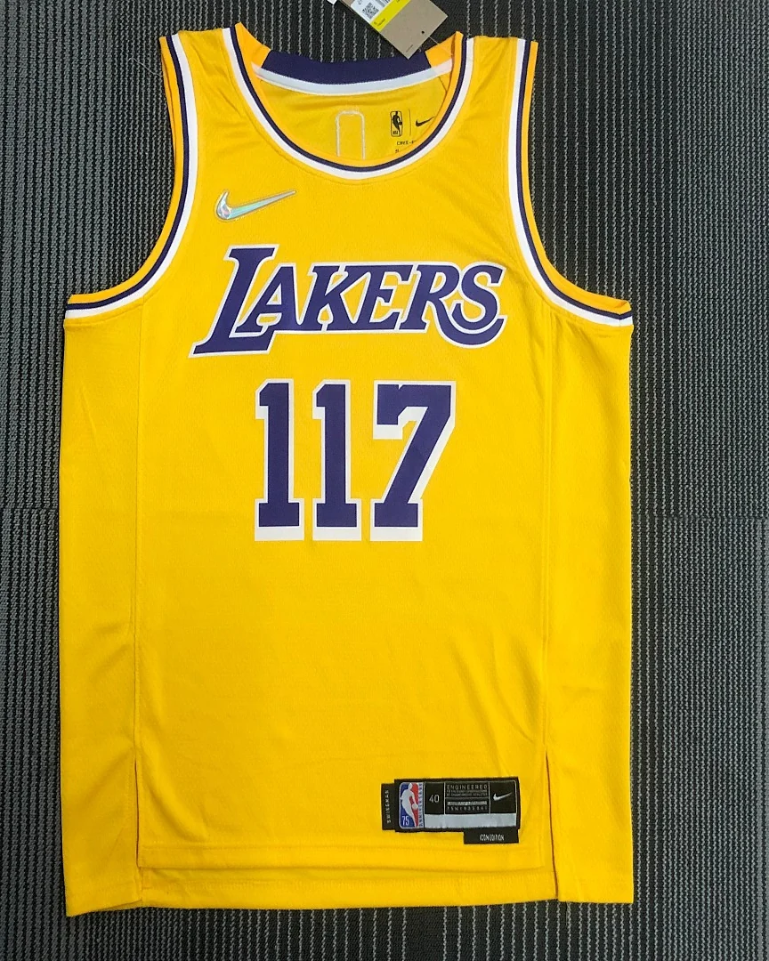 Camisola NBA Los Angeles Lakers #117 75.º Aniversário
