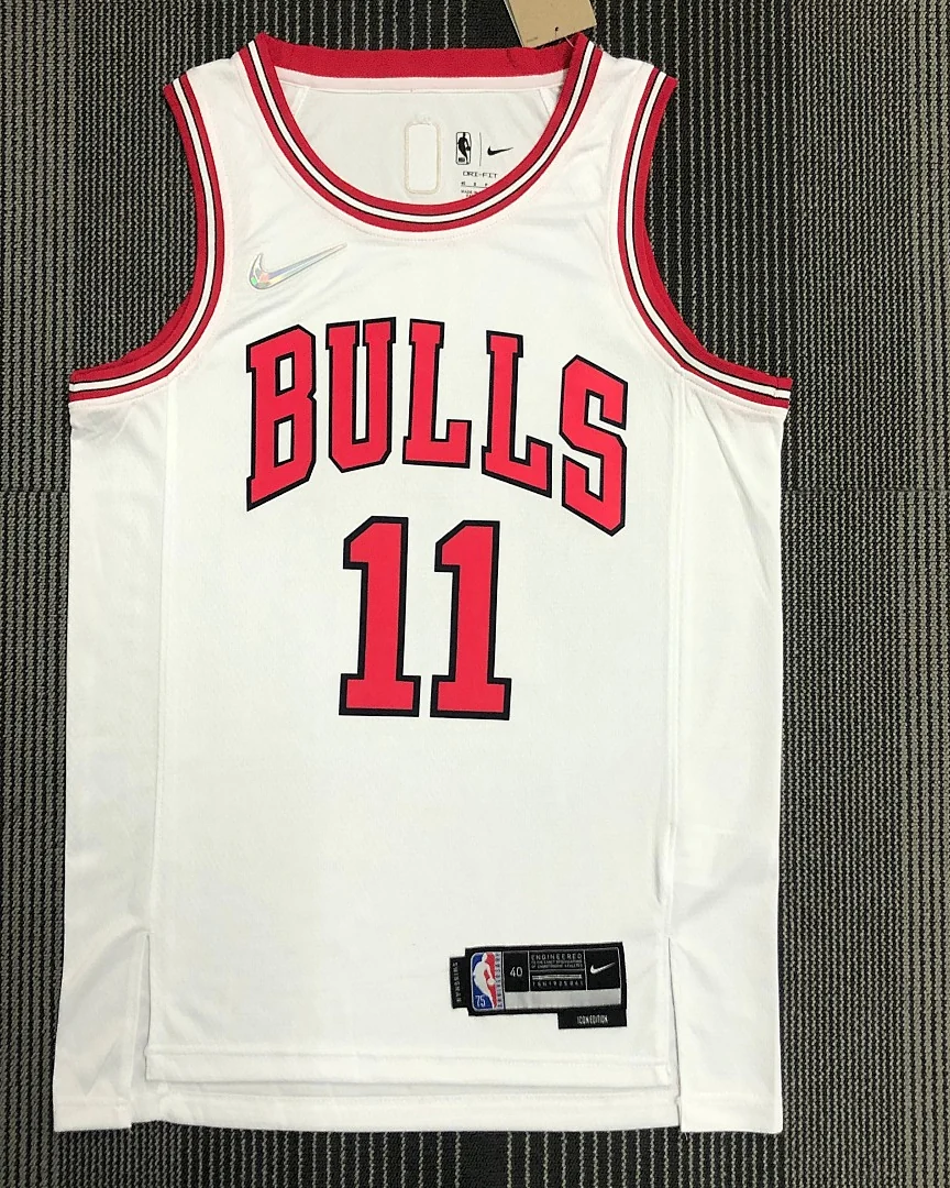 Camisola NBA Chicago Bulls DeMar DeRozan #11 75.º Aniversário Branca