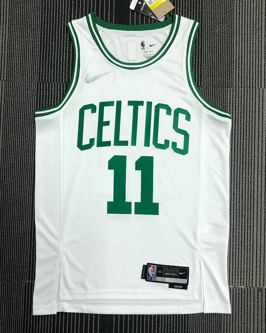 Camisola NBA Boston Celtics Kyrie Irving #11 75.º Aniversário Branca