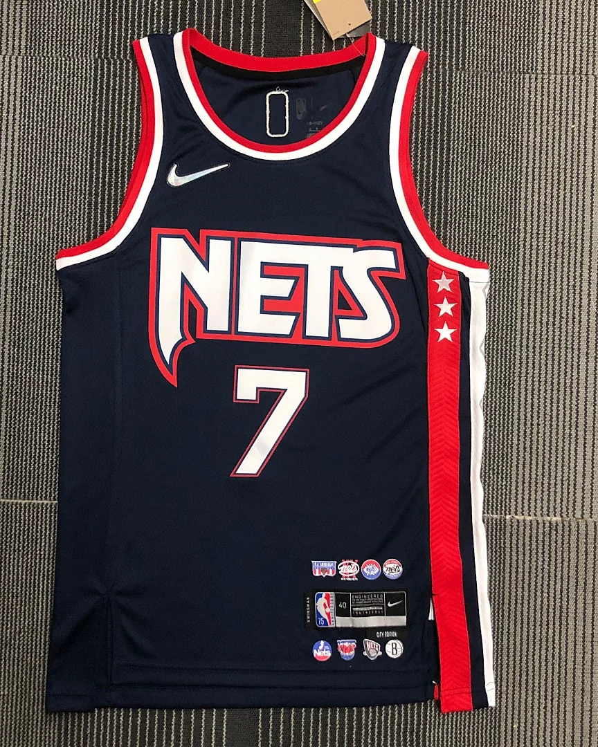 Camisola NBA Brooklyn Nets Kevin Durant #7 75.º Aniversário 2022