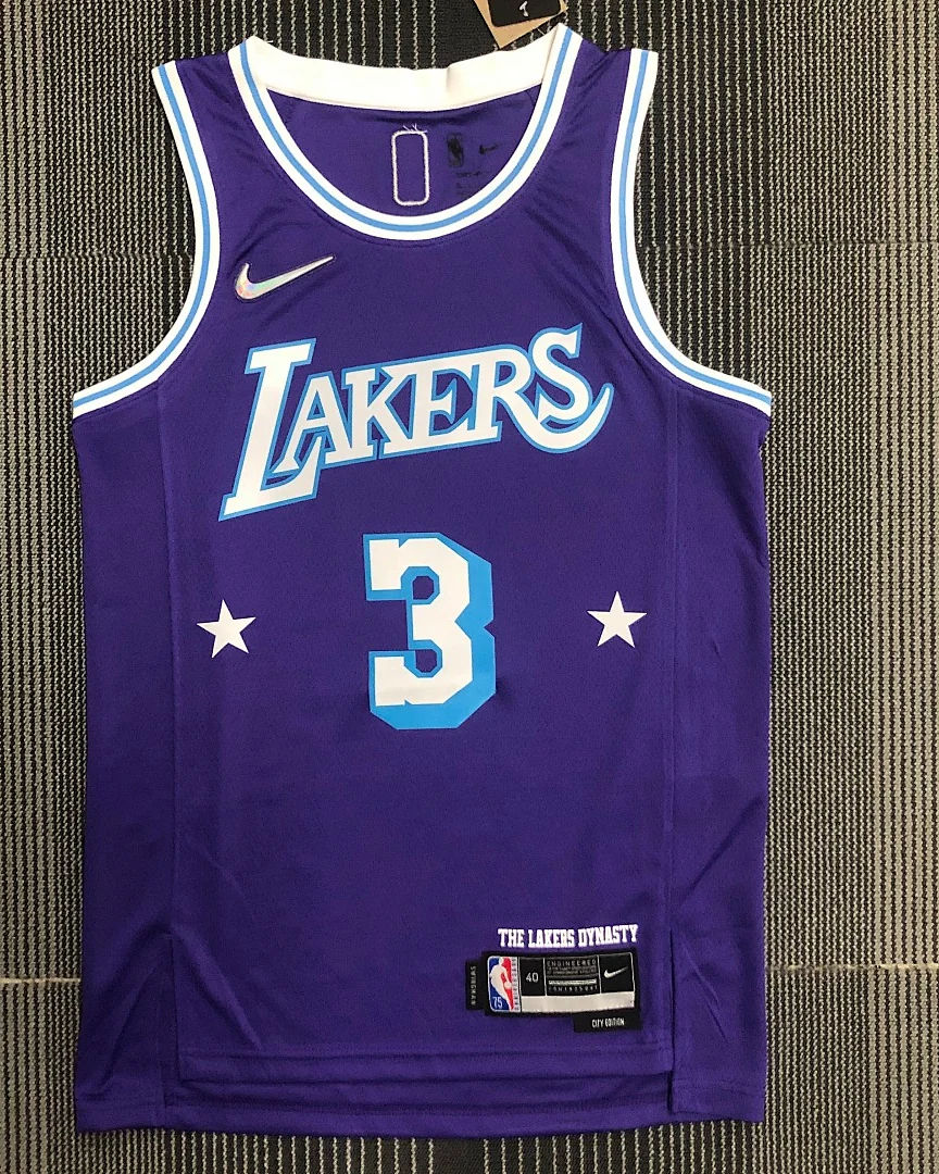 Camisola NBA Los Angeles Lakers Anthony Davis #3 75.º Aniversário 2022