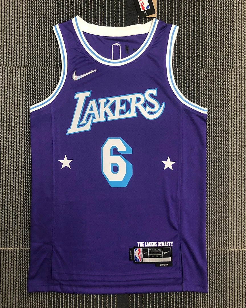Camisola NBA Los Angeles Lakers LeBron James #6 75.º Aniversário 2022