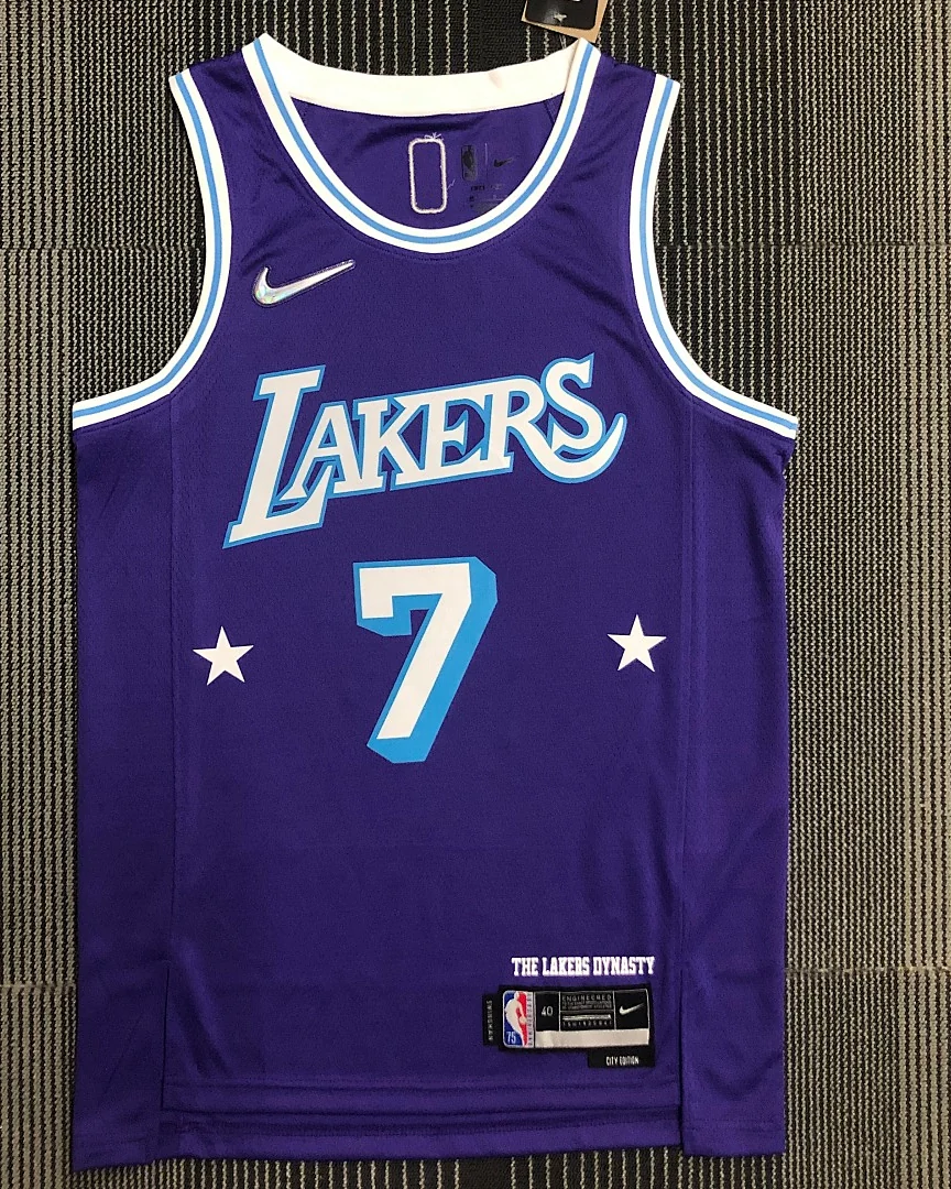 Camisola NBA Los Angeles Lakers Carmelo Anthony #7 75.º Aniversário 2022