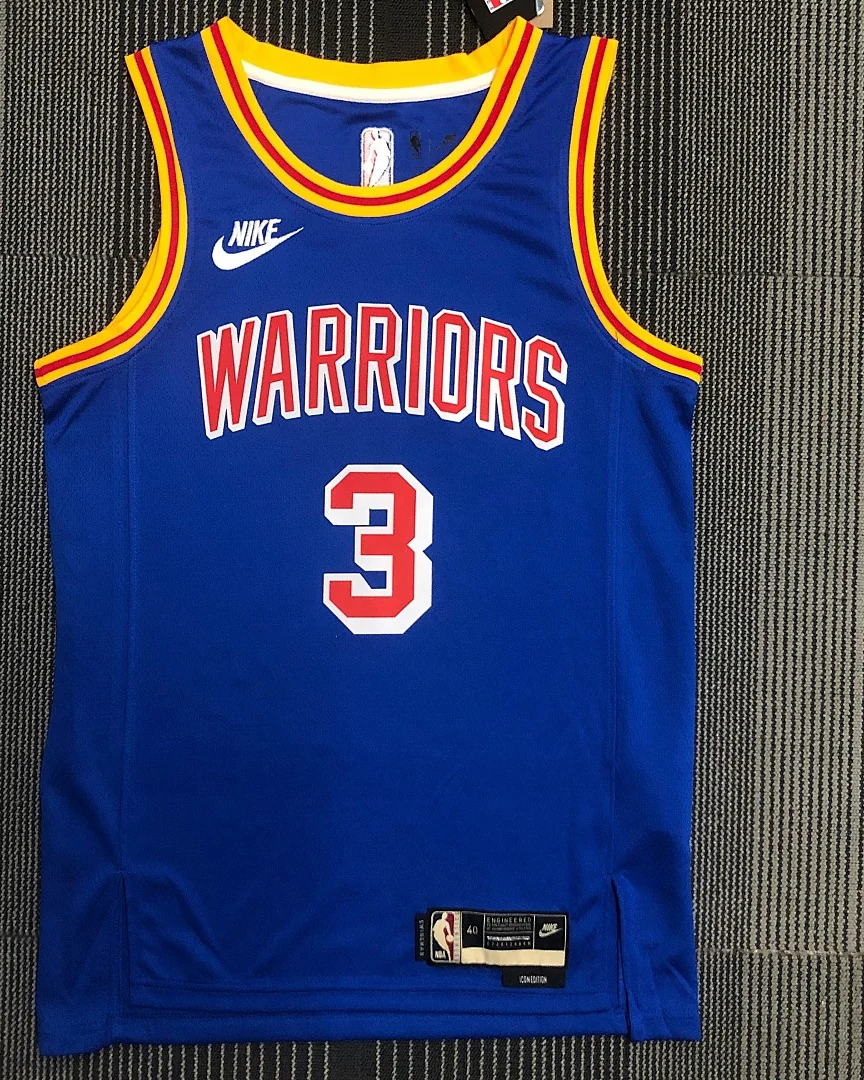 Camisola NBA Golden State Warriors Jordan Poole #3 Retro 75.º Aniversário