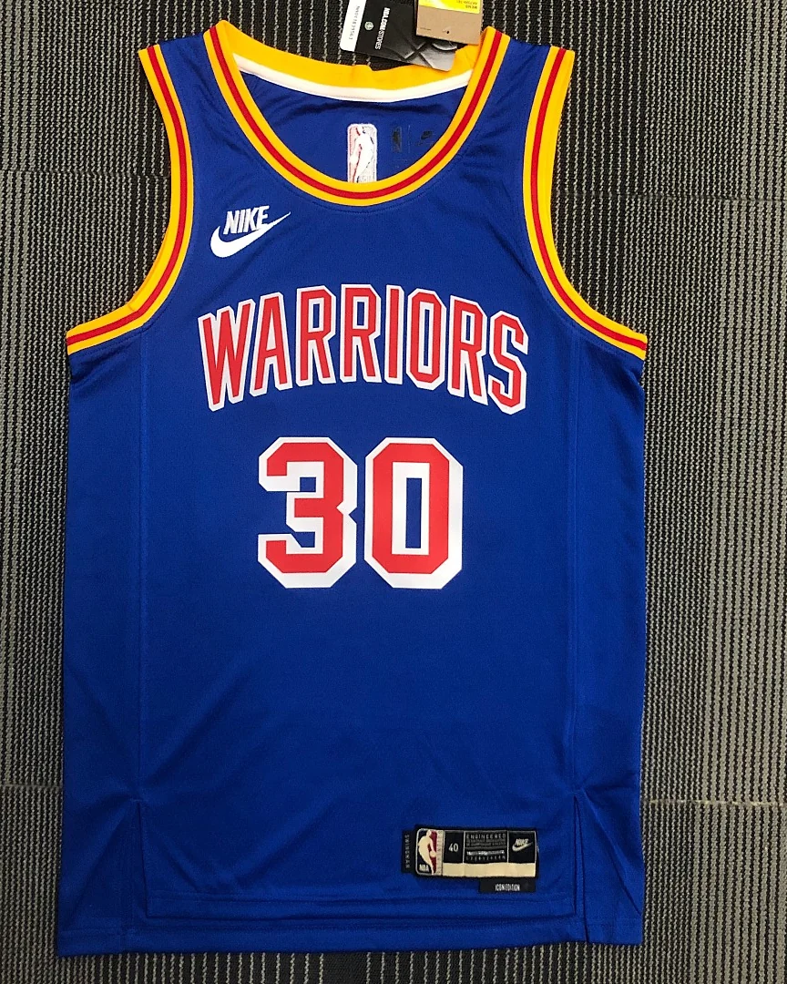 Camisola NBA Golden State Warriors Stephen Curry #30 Retro 75.º Aniversário · Modelo 2