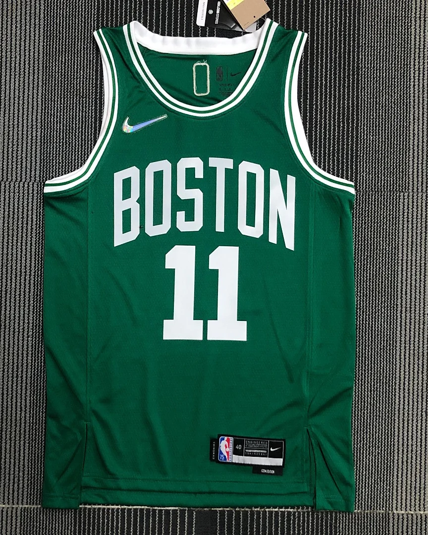 Camisola NBA Boston Celtics Kyrie Irving #11 75.º Aniversário Verde