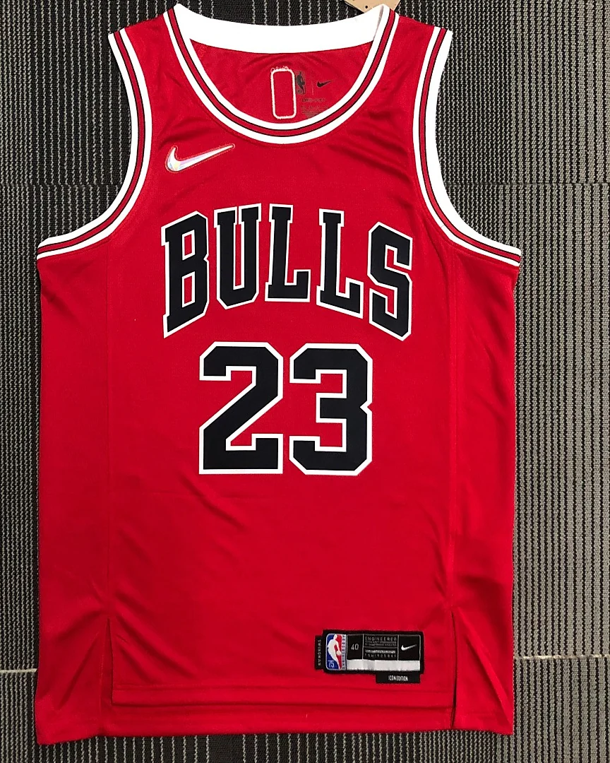 Camisola NBA Chicago Bulls Michael Jordan #23 75.º Aniversário Vermelha