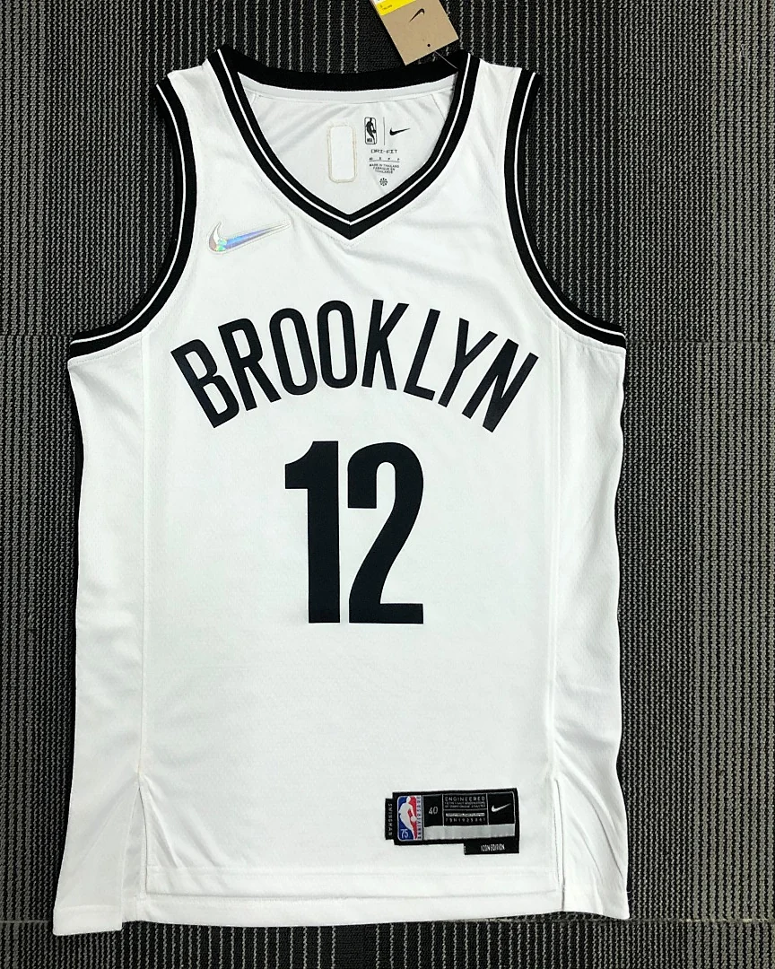 Camisola NBA Brooklyn Nets Joe Harris #12 75.º Aniversário Branca