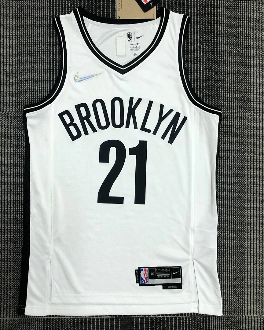 Camisola NBA Brooklyn Nets LaMarcus Aldridge #21 75.º Aniversário Branca