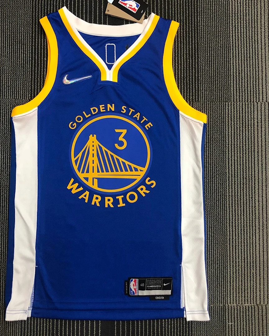 Camisola NBA Golden State Warriors Jordan Poole #3 75.º Aniversário Azul