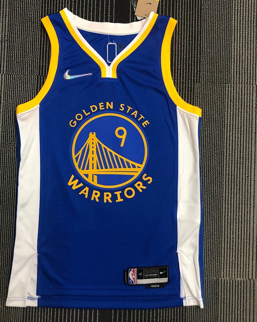 Camisola NBA Golden State Warriors Andre Iguodala #9 75.º Aniversário Azul