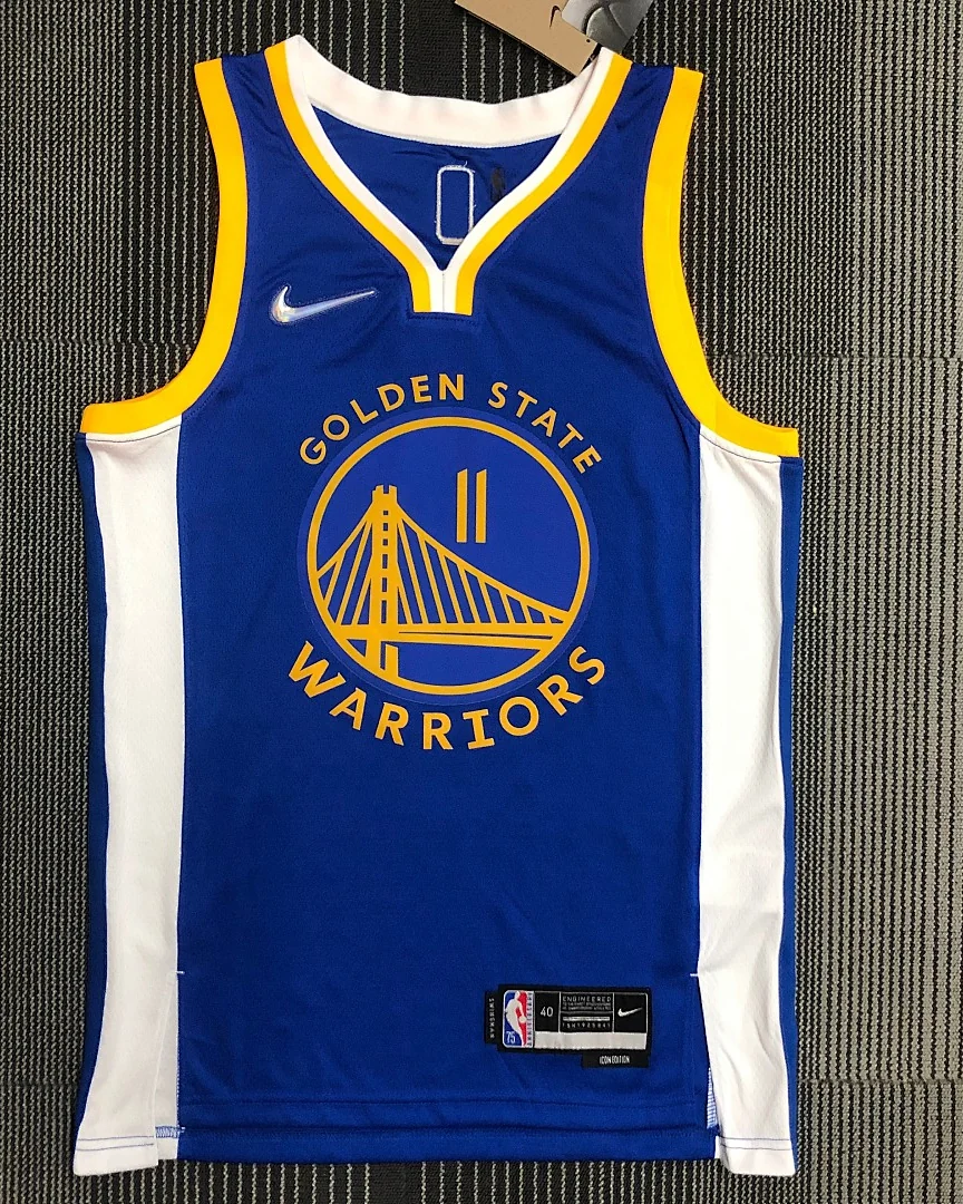 Camisola NBA Golden State Warriors Klay Thompson #11 75.º Aniversário Azul