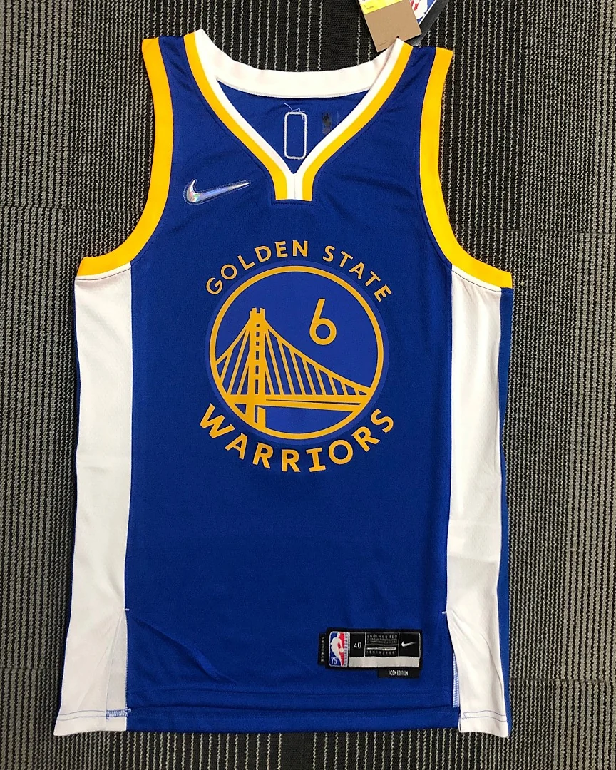 Camisola NBA Golden State Warriors Nick Young #6 75.º Aniversário Azul