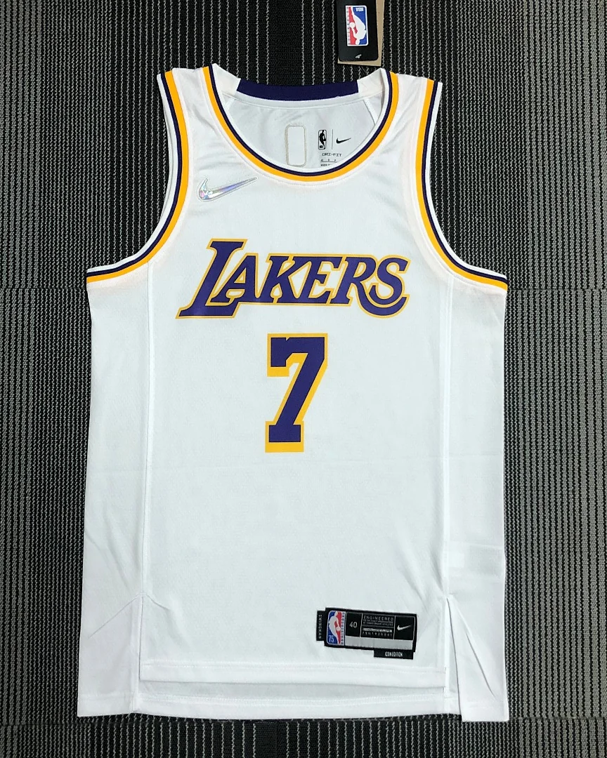 Camisola NBA Los Angeles Lakers Carmelo Anthony #7 75.º Aniversário Branca