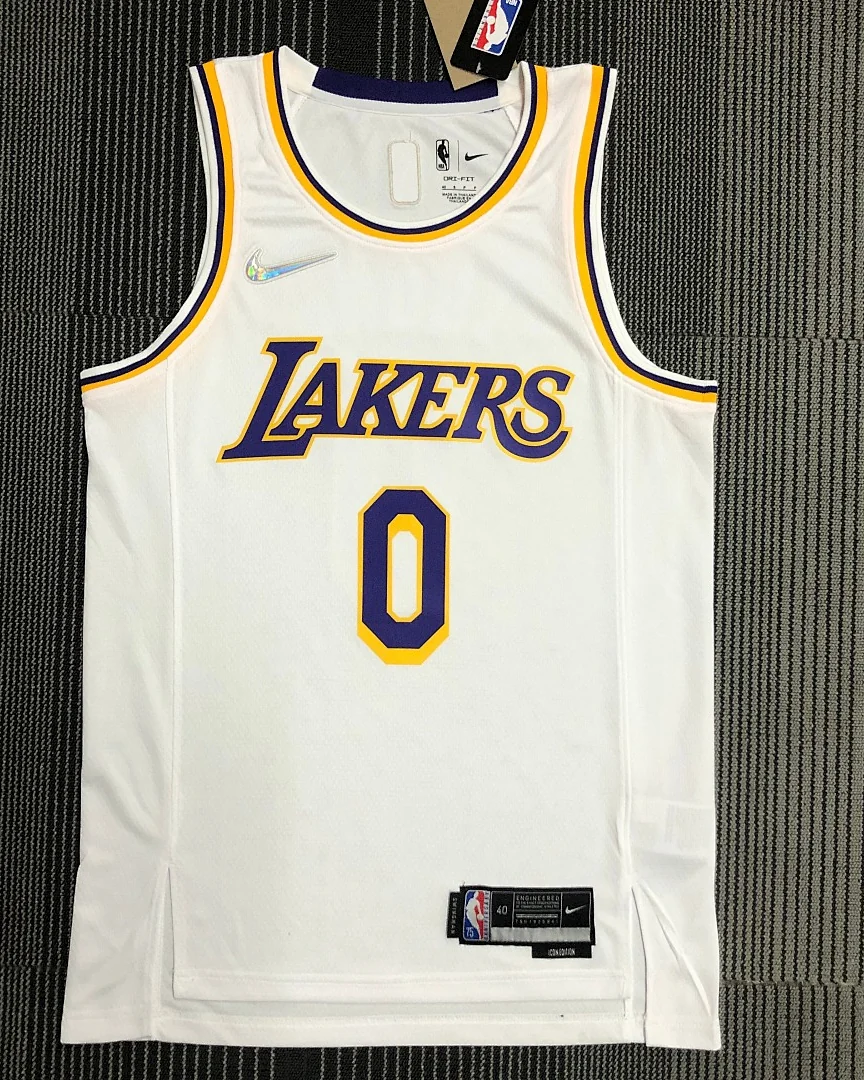 Camisola NBA Los Angeles Lakers Russell Westbrook #0 75.º Aniversário · Modelo 6