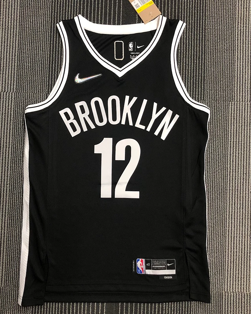 Camisola NBA Brooklyn Nets Joe Harris #12 75.º Aniversário Preta