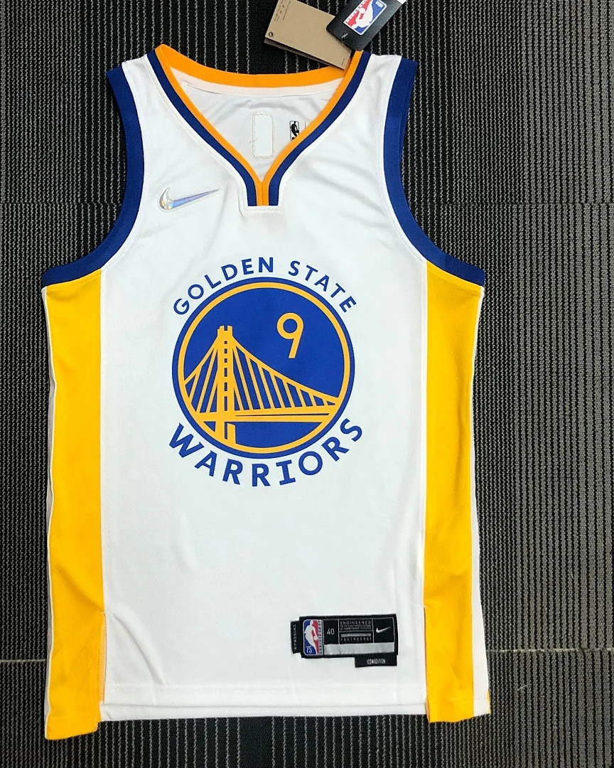 Camisola NBA Golden State Warriors Andre Iguodala #9 75.º Aniversário Branca