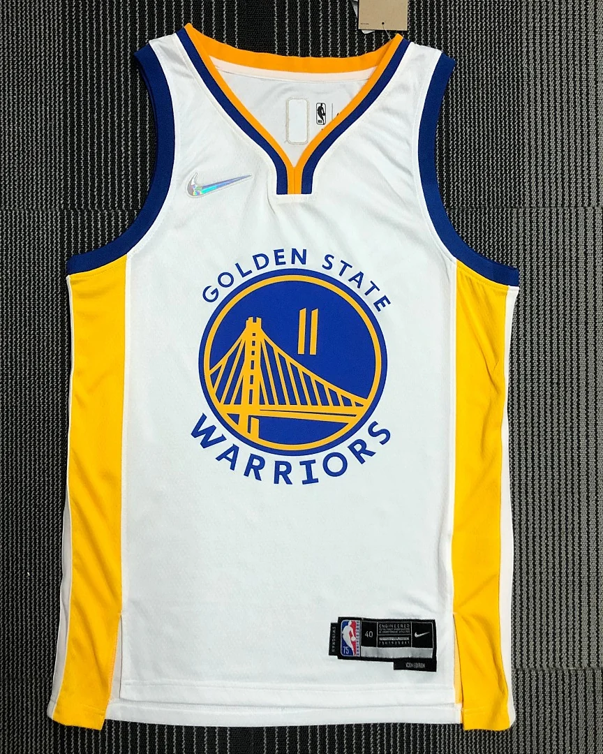 Camisola NBA Golden State Warriors Klay Thompson #11 75.º Aniversário Branca