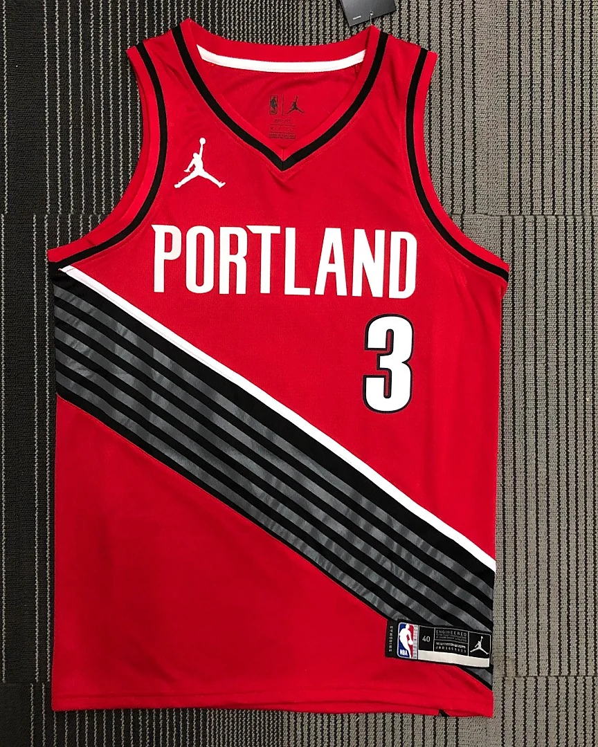 Camisola NBA Portland Trail Blazers CJ McCollum #3 Jordan