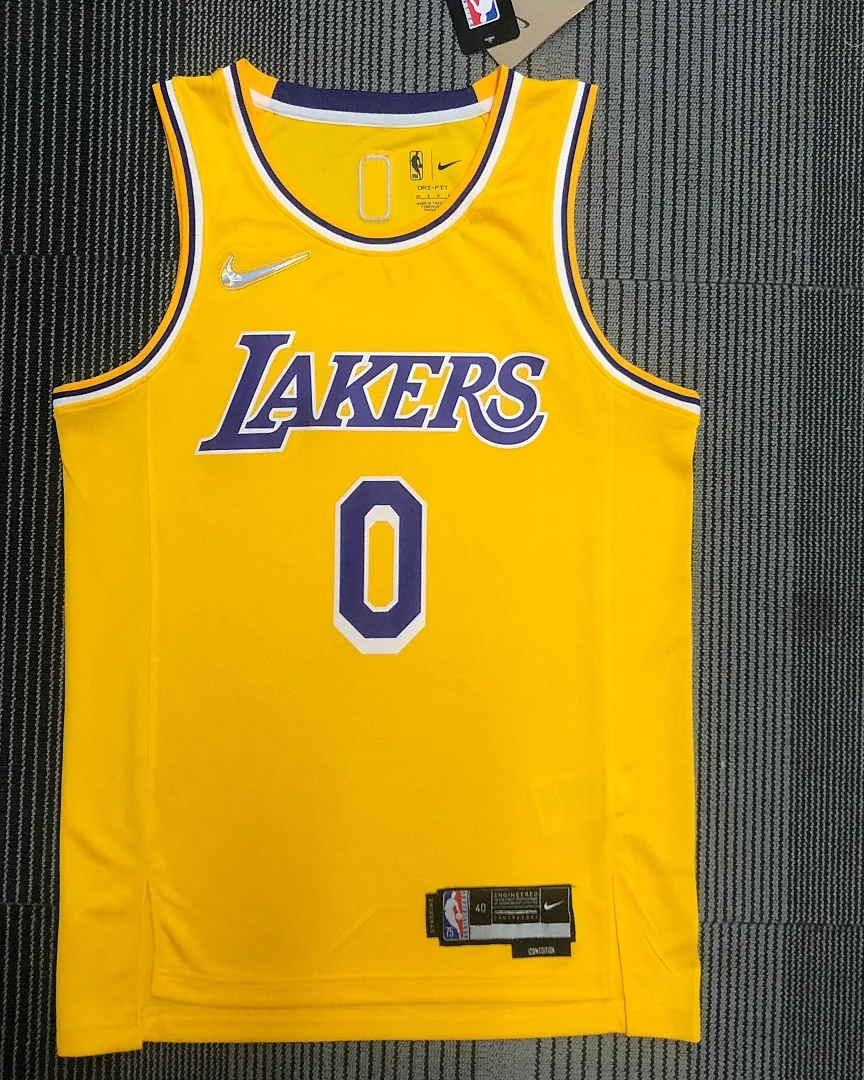 Camisola NBA Los Angeles Lakers Russell Westbrook #0 75.º Aniversário · Modelo 5