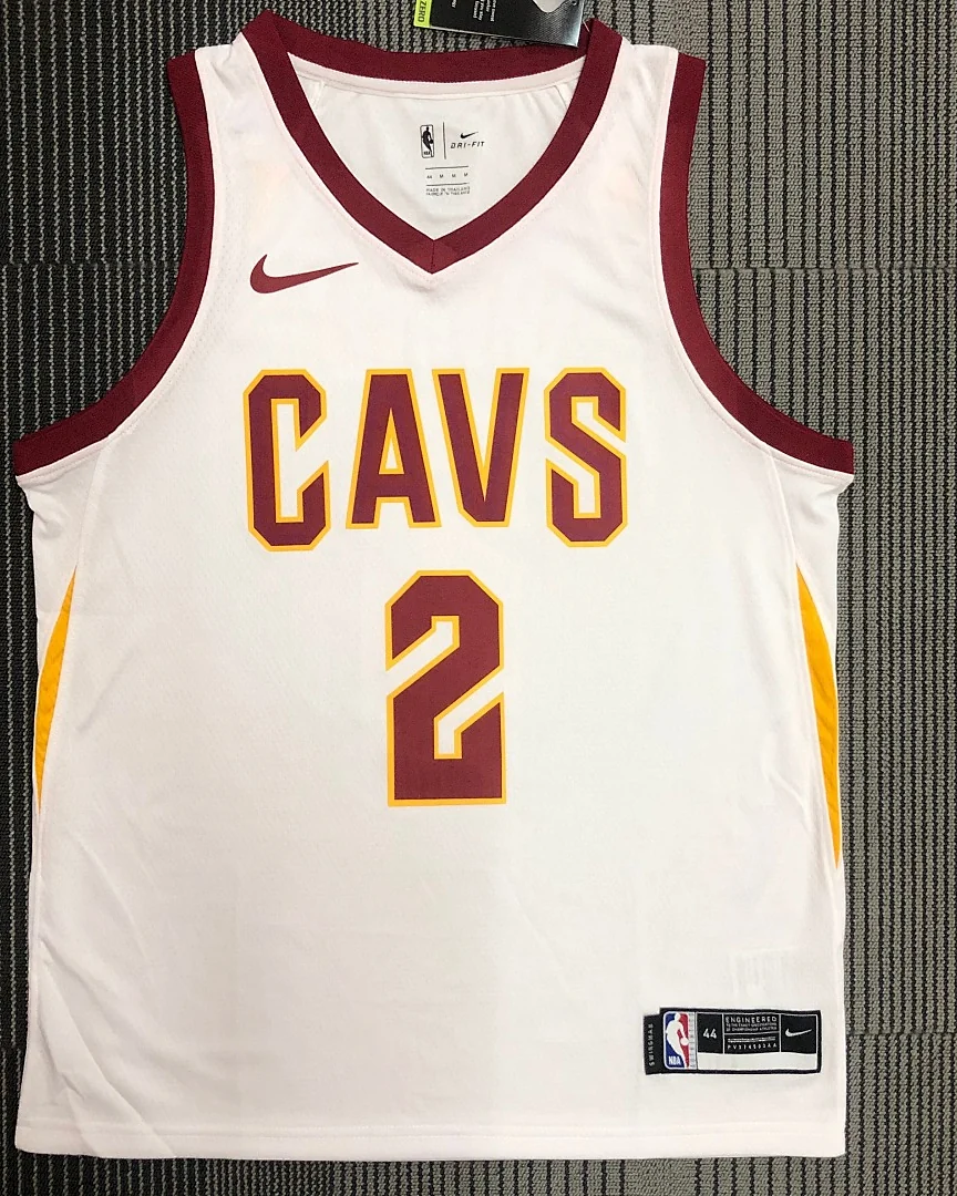 Camisola NBA Cleveland Cavaliers Kyrie Irving #2 Branca