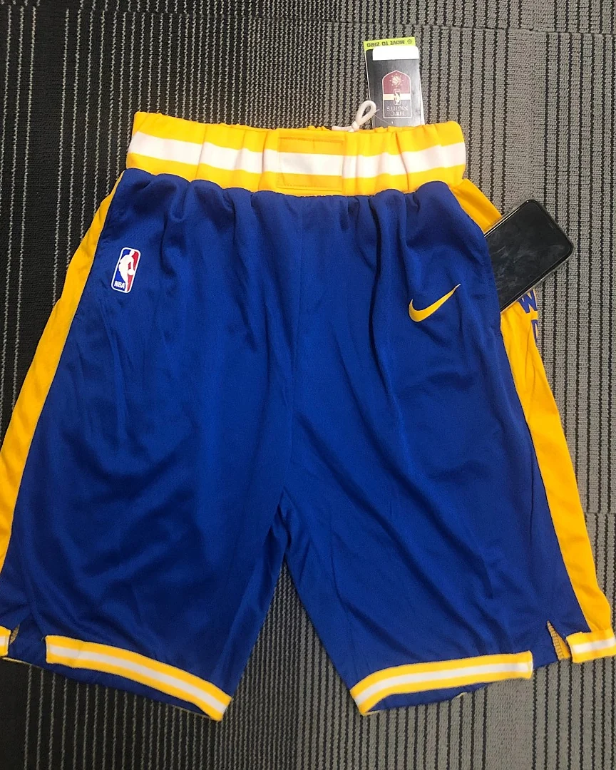 Calções NBA Golden State Warriors Azul