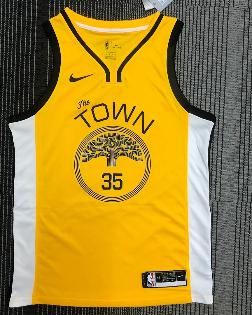 Camisola NBA Golden State Warriors Kevin Durant #35 Earned Edition 2018