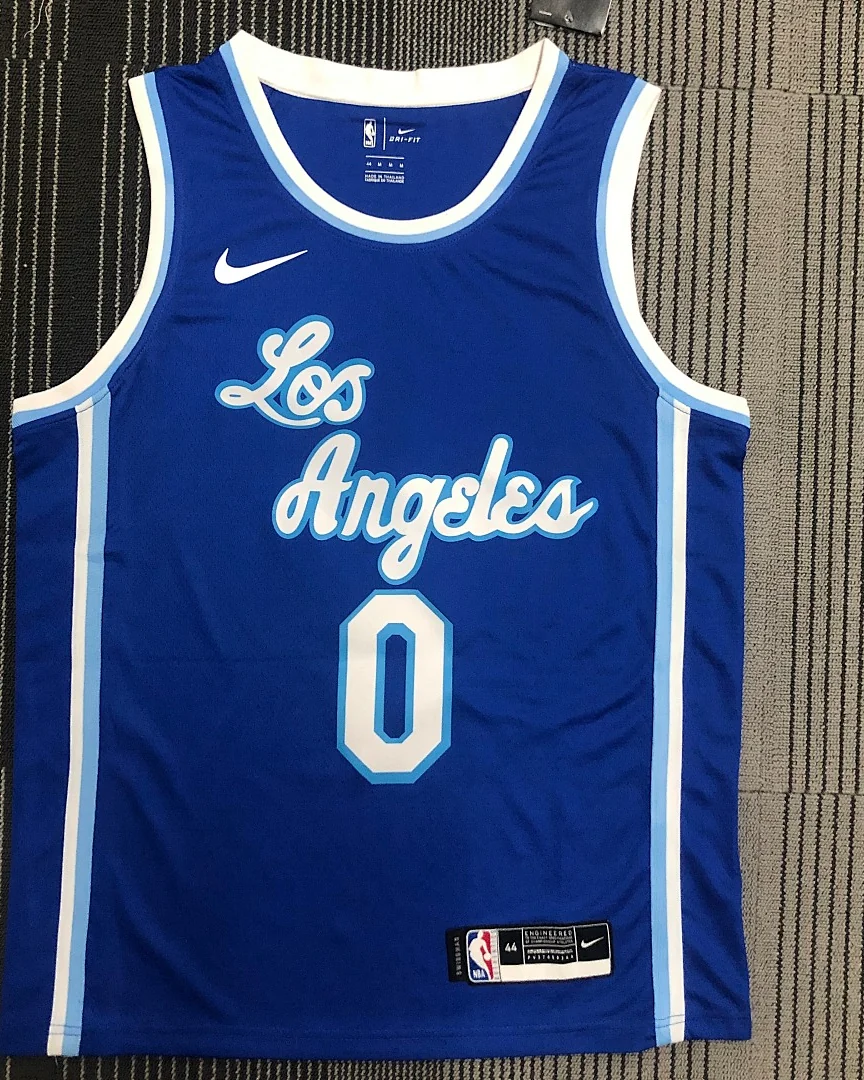 Camisola NBA Los Angeles Lakers Russell Westbrook #0 Latin Nights Azul