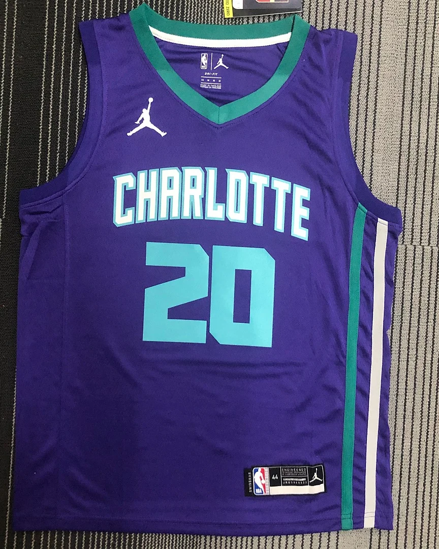 Camisola NBA Charlotte Hornets Gordon Hayward #20 Roxa