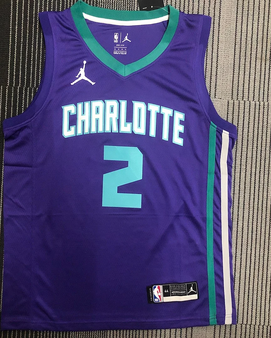 Camisola NBA Charlotte Hornets LaMelo Ball #2 Roxa