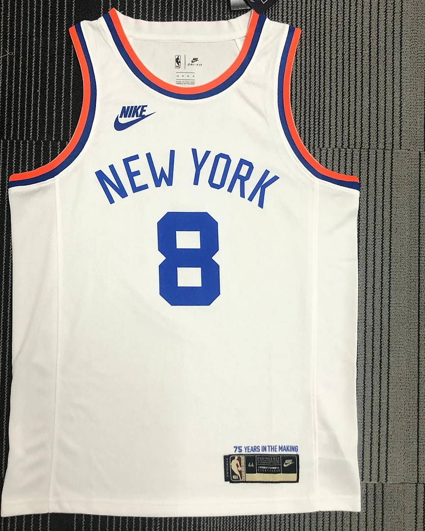 Camisola NBA New York Knicks Kemba Walker #8 Retro 75.º Aniversário